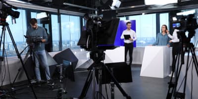 new station tv set