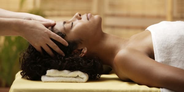 woman getting a massage