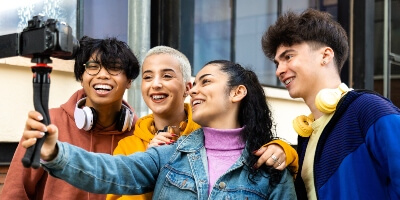 College students vlogging