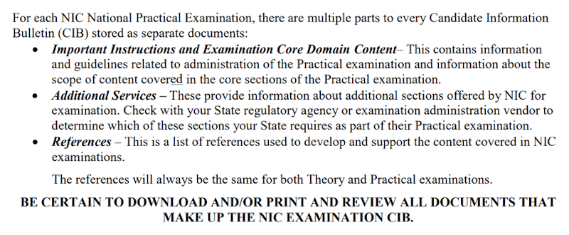 NIC Exam